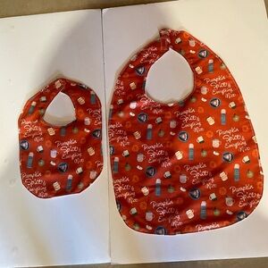 Matching Baby and Dad Thanksgiving Bibs